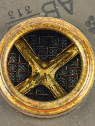 Gasmaskenfilter "Filtereinsatz 37" Wehrmacht . sehr guter Zustand, dtiert 1939