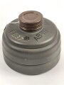 Gasmaskenfilter "Filtereinsatz 37" Wehrmacht . sehr guter Zustand, dtiert 1939