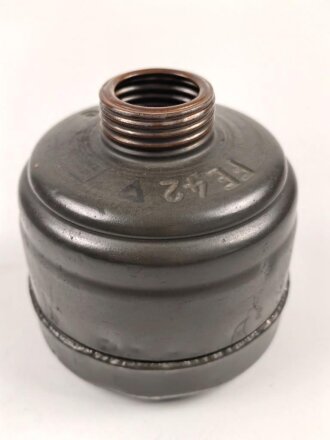 Gasmaskenfilter "Filtereinsatz 42" Wehrmacht .  Datiert 1942