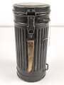 Gasmaskendose " Bereitschaftsbüchse" Modell 1938 Wehrmacht. Originallack ?