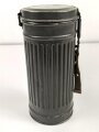 Gasmaskendose " Bereitschaftsbüchse" Modell 1938 Wehrmacht. Originallack ?