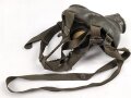Gasmaske Modell 1938 Wehrmacht. Maskenkörper grün, datiert 1941. Gummi weich. Ungereinigtes Stück