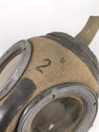 Gasmaske Modell 1930 Wehrmacht. Datiert 1944.