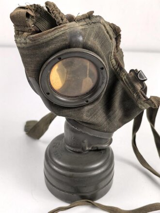 Gasmaske Modell 1930 Wehrmacht. Datiert 1942. Mit...