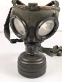 Gasmaske Modell 1930 Wehrmacht. Undatiert , mit Filtereinsatz 37, dieser datiert 1940
