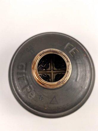 Gasmaskenfilter "Filtereinsatz 37" Wehrmacht .  datiert 1941