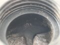 Mundstück für Gasmaskenfilter Wehrmacht, spätes Stück, wird direkt auf den Gasmaskenfilter aufgeschraubt. Selten, Gummi angetrocknet
