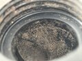Mundstück für Gasmaskenfilter Wehrmacht, spätes Stück, wird direkt auf den Gasmaskenfilter aufgeschraubt. Selten, Gummi angetrocknet