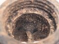 Mundstück für Gasmaskenfilter Wehrmacht, spätes Stück, wird direkt auf den Gasmaskenfilter aufgeschraubt. Selten, Gummi angetrocknet, ungereinigt