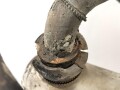 Schwere Abfülleinrichtung für Kraftstoff ? Letzte Eichung 1945. Gesamte Höhe etwa 75cm, wiegt unverpackt 31 kg, Versand nur auf Palette möglich.