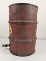 "Mobiloel" Deutsche Vacuum Oel Aktiengesellschaft , Ölfass in gutem Zustand. Durchmesser  33cm, Höhe 50cm. Originallack, ungereinigtes Stück, KEIN VERSAND NACH ÜBERSEE