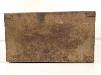 Wasserkanister für ein Fahrzeug der Wehrmacht. Maße 39 x 35 x 20cm. Originallack, vollständig leer. KEIN VERSAND NACH ÜBERSEE
