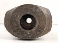 Mündungsbremse / Feuerdämpfer 7,5cm Wehrmacht. Ungereinigtes Stück , Wiegt unverpackt etwa 41 kg, Versand nur auf Palette möglich, KEIN VERSAND NACH ÜBERSEE