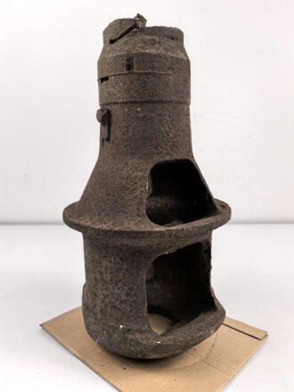 Mündungsbremse / Feuerdämpfer 7,5cm Wehrmacht.Ungereinigtes Stück,  Wiegt unverpackt etwa 41 kg, Versand nur auf Palette möglich, KEIN VERSAND NACH ÜBERSEE