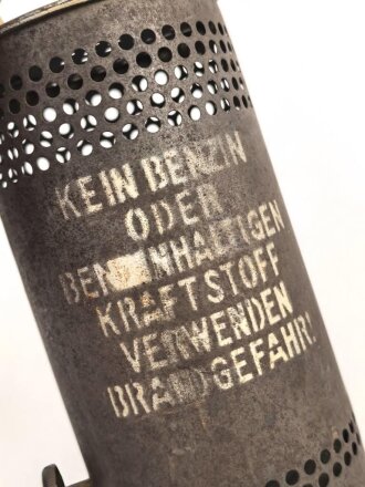 Dochtlampe zur Sammleranwärmung für...
