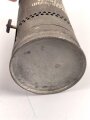 Dochtlampe zur Sammleranwärmung für Wehrmachtsfahrzeuge, ungereinigtes Stück, Originallack, datiert 1943