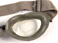Kradmelderbrille Wehrmacht, Gummi weich, Band elastisch. Datiert 1942, guter Gesamtzustand