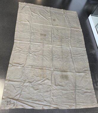 Fahrzeugplane ? Wehrmacht datiert 1941. Maße 150 x 235cm