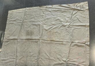 Fahrzeugplane ? Wehrmacht datiert 1941. Maße 150 x 235cm
