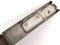 Gurtkasten Wehrmacht aus Aluminium datiert 1939. Diverse neuzeitliche Löcher und ebensolcher Lack