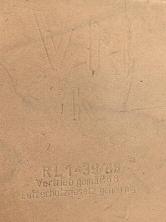 Volksgasmaske 40  für Kinder. Komplett mit Gebrauchsanweisung im originalen Umkarton