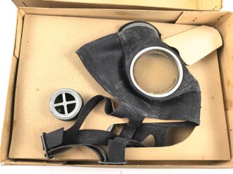 Volksgasmaske 40  für Kinder. Komplett mit Gebrauchsanweisung im originalen Umkarton