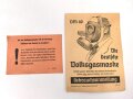 Volksgasmaske 40  für Kinder. Komplett mit Gebrauchsanweisung im originalen Umkarton