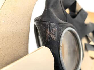 Volksgasmaske 40  für Kinder. Komplett mit Gebrauchsanweisung im originalen Umkarton