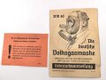 Volksgasmaske 40  für Kinder. Komplett mit Gebrauchsanweisung im originalen Umkarton