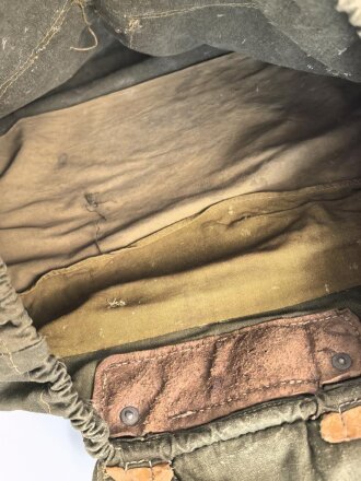 Rucksack Wehrmacht, getragenes Stück mit Reichsbetriebsnummer