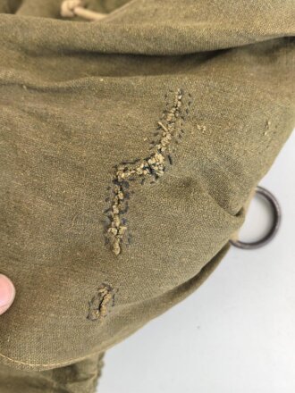 Rucksack Wehrmacht, getragenes Stück mit Reichsbetriebsnummer