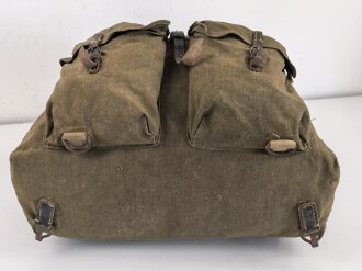 Rucksack Wehrmacht, getragenes Stück mit Reichsbetriebsnummer