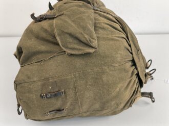 Rucksack Wehrmacht, getragenes Stück mit Reichsbetriebsnummer