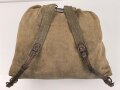 Rucksack Wehrmacht, getragenes Stück , datiert 1942. Ungewöhnliche Ausführung