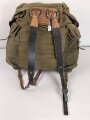 Rucksack für Gebirgstruppen der Wehrmacht, getragenes Stück mit Reichsbetriebsnummer