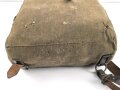 Rucksack für Angehörige der Artillerie in der Wehrmacht, getragenes Stück,  Hersteller aus Bietigheim Württemberg