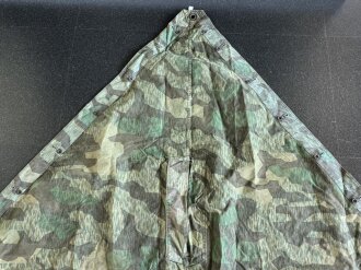 Zeltbahn 31 Wehrmacht. Getragenes, farbfrisches Stück in gutem Gesamtzustand, mit Reichsbetriebsnummer