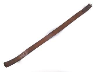 Brauner Koppelriemen für Angehörige der Reichswehr . Gesamtlänge 100cm, guter Zustand