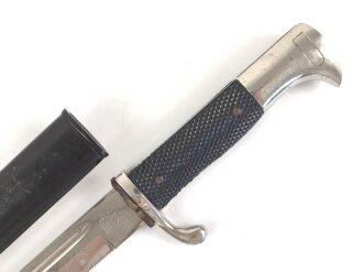 Extraseitengewehr KS98 Wehrmacht. Hersteller Eickhorn. Klinge angeschliffen, Scheide Originallack