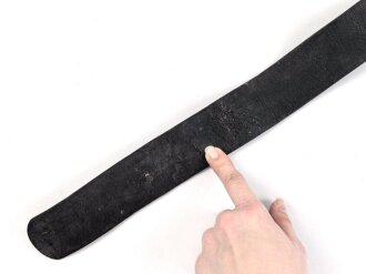 Kaiserreich und 1. Weltkrieg, Lackleder Koppelriemen. Gesamtlänge 97cm, angetrocknet