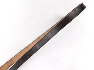 Querriemen für eine Parteiuniform. Braunes Leder, Gesamtlänge mit Aufschiebeschlaufen 120cm