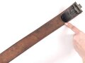Koppelriemen für Mannschaften der Wehrmacht. Eiserner Gegenhalt, Gesamtlänge 111cm