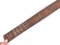 Koppelriemen für Mannschaften der Wehrmacht. Eiserner Gegenhalt, Gesamtlänge 111cm