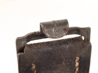 Koppelriemen für Mannschaften der Wehrmacht. Datiert 1942, eiserner Gegenhalt, Gesamtlänge 114cm