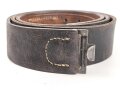 Koppelriemen für Mannschaften der Wehrmacht. Datiert 1942, eiserner Gegenhalt, Gesamtlänge 114cm