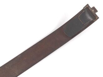 Koppelriemen für Mannschaften der Wehrmacht. Eiserner Gegenhalt, Gesamtlänge 101cm
