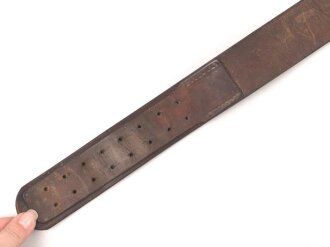 Koppelriemen für Mannschaften der Wehrmacht. Eiserner Gegenhalt, Gesamtlänge 101cm