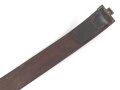 Koppelriemen für Mannschaften der Wehrmacht. Eiserner Gegenhalt, Gesamtlänge 101cm
