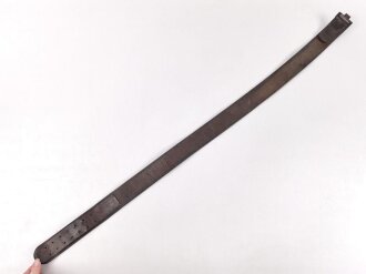 Koppelriemen für Mannschaften der Wehrmacht. Eiserner Gegenhalt, Gesamtlänge 98cm