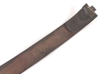 Koppelriemen für Mannschaften der Wehrmacht. Eiserner Gegenhalt, Gesamtlänge 98cm